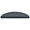 Vidaxl trapmatten 30 st 56x17x3 cm donkergrijs en blauw halfrond