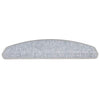 Vidaxl trapmatten 30 st 65x24x4 cm lichtgrijs halfrond groot