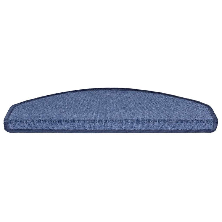 Vidaxl trapmatten 30 st 65x24x4 cm blauw halfrond groot