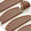 Vidaxl trapmatten 30 st 65x24x4 cm bruin halfrond groot