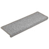 Vidaxl trapmatten 30 st 65x21x4 cm lichtgrijs met rechthoekige rand