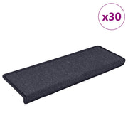 Vidaxl trapmatten 30 st 65x21x4 cm donkergrijs en blauw - afbeelding 2