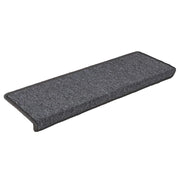Vidaxl trapmatten 30 st 65x21x4 cm donkergrijs rechthoekige rand - afbeelding 2