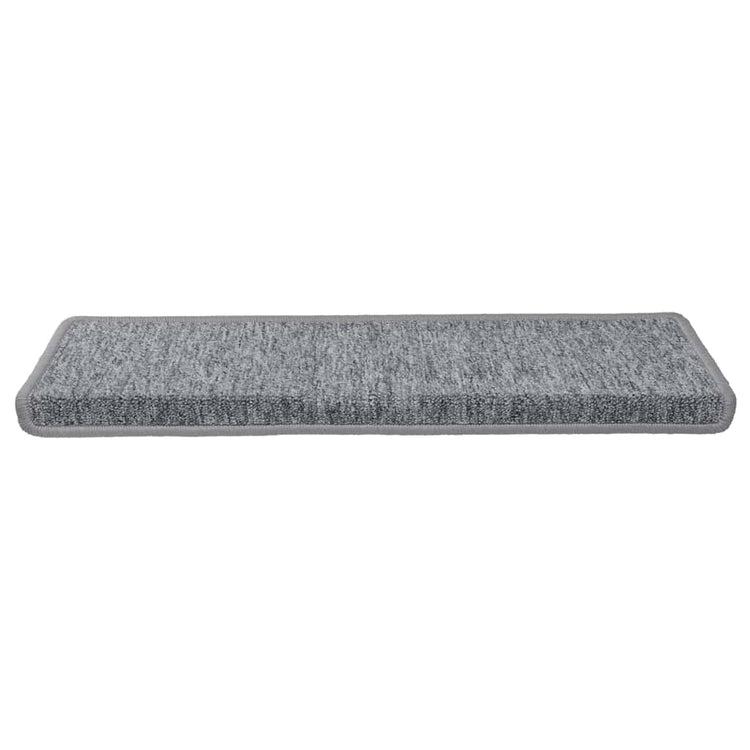 Vidaxl trapmatten 30 st 65x21x4 cm lichtgrijs met rechthoekige rand