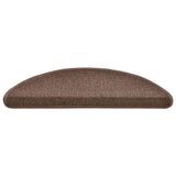 Vidaxl trapmatten 20 st 56x17x3 cm koffiebruin halfrond - afbeelding 3