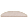 Vidaxl trapmatten 20 st 56x17x3 cm taupe halfrond