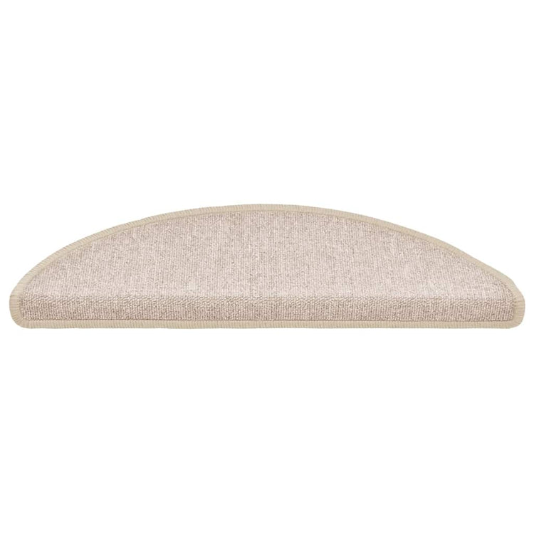 Vidaxl trapmatten 20 st 56x17x3 cm taupe halfrond