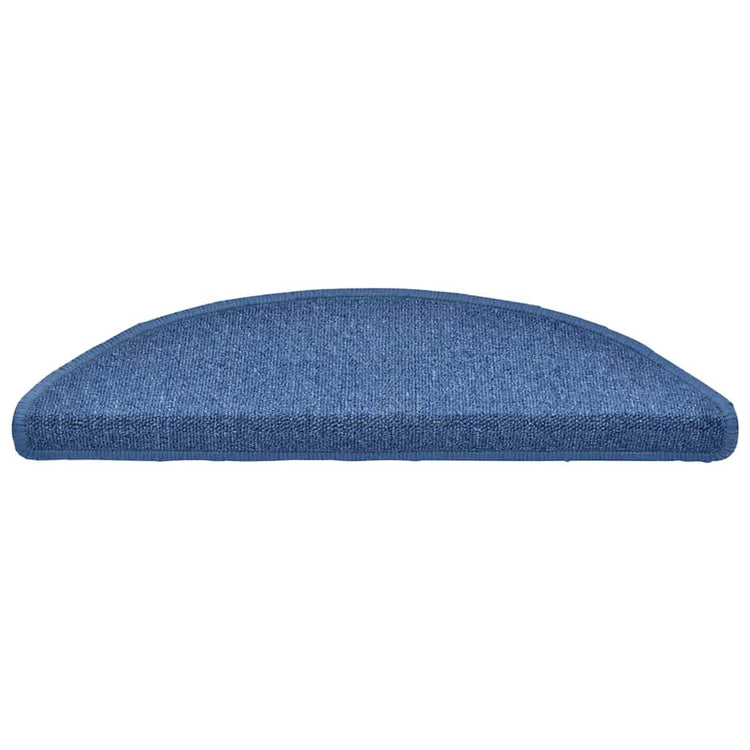 Vidaxl trapmatten 20 st 56x17x3 cm blauw halfrond