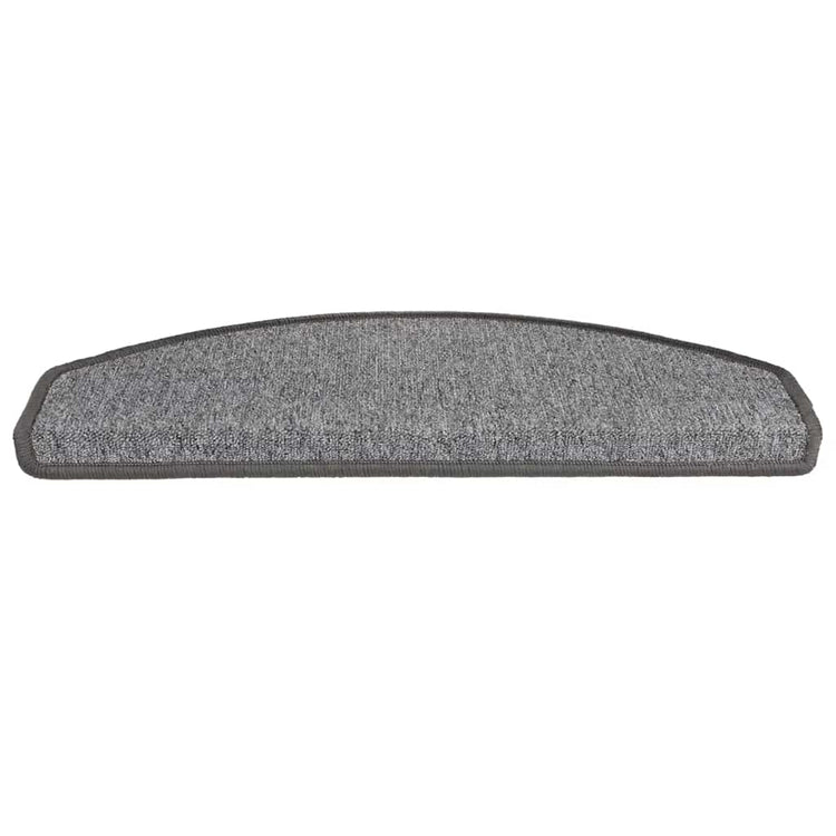 Vidaxl trapmatten 20 st 65x24x4 cm donkergrijs halfrond groot