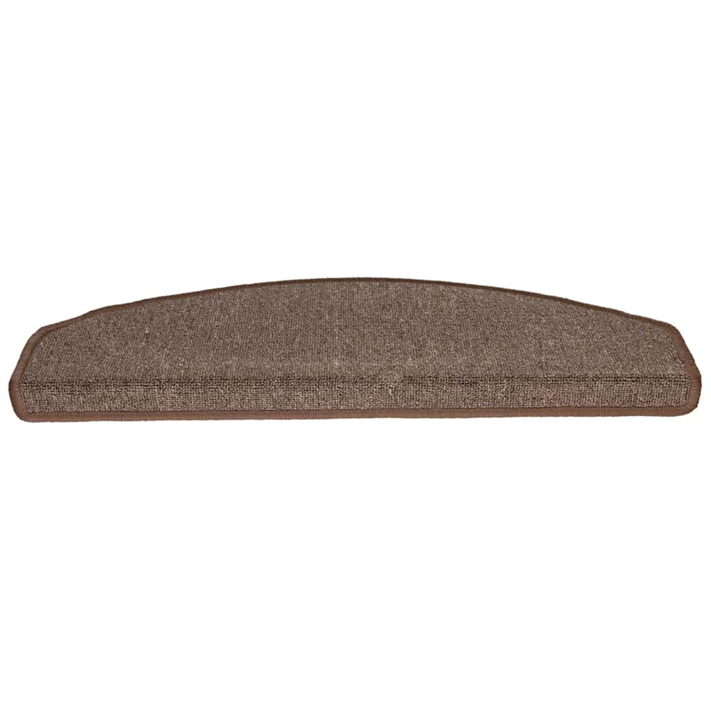 Vidaxl trapmatten 20 st 65x24x4 cm koffiebruin halfrond groot