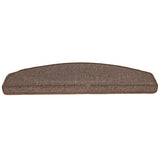 Vidaxl trapmatten 20 st 65x24x4 cm koffiebruin halfrond groot - afbeelding 3