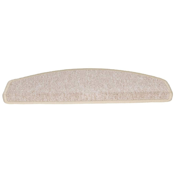 Vidaxl trapmatten 20 stuks 65x24x4 cm taupe halfrond groot
