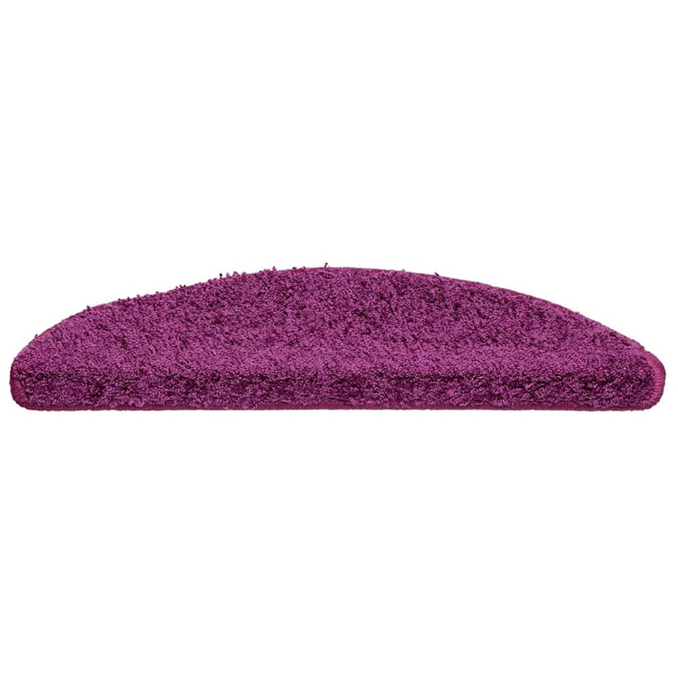 Vidaxl trapmatten 30 st 56x17x3 cm violet halfrond