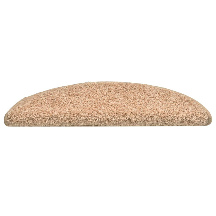 Vidaxl trapmatten 30 stuks 56x17x3 cm goud halfrond