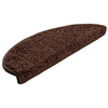 Vidaxl trapmatten 30 st 65x21x4 cm bruin halfrond groot