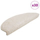 Vidaxl trapmatten 30 stuks 65x21x4 cm wit halfrond groot