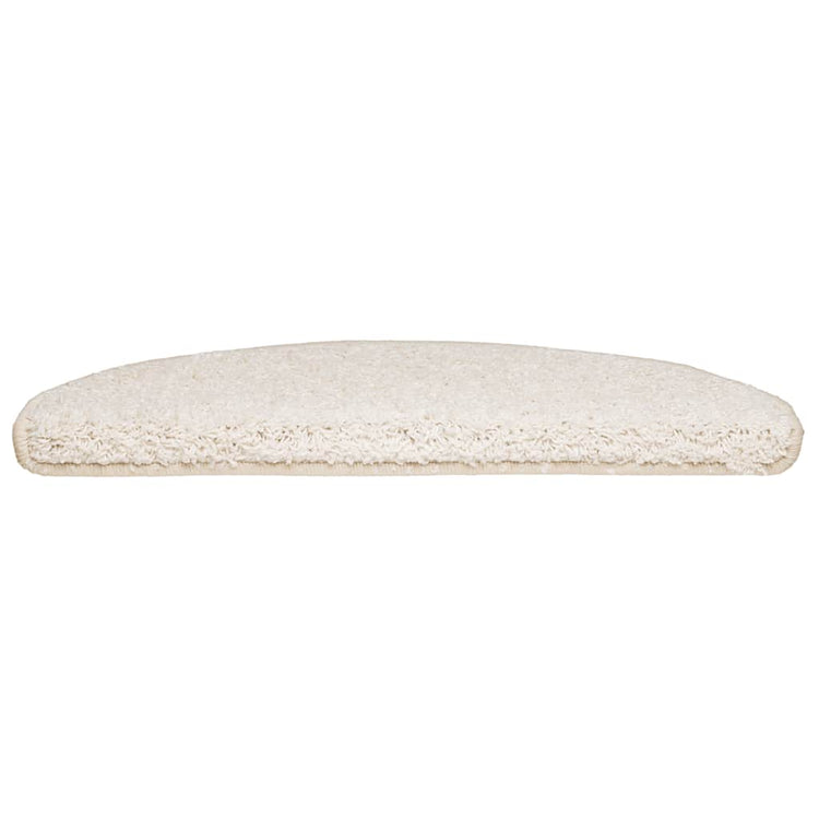 Vidaxl trapmatten 30 stuks 65x21x4 cm wit halfrond groot