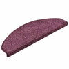 Vidaxl trapmatten 30 stuks 65x21x4 cm donkerpaars halfrond groot