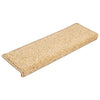 Vidaxl trapmatten 30 st 65x21x4 cm crème met rechthoekige rand