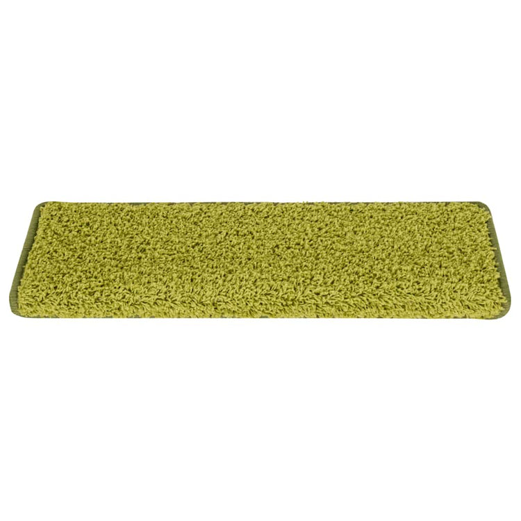 Vidaxl trapmatten 30 st 65x21x4 cm groen rechthoekige rand