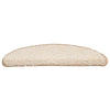 Vidaxl trapmatten 20 st 56x17x3 cm crème halfrond