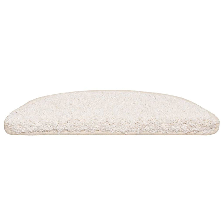 Vidaxl trapmatten 20 st 56x17x3 cm wit halfrond