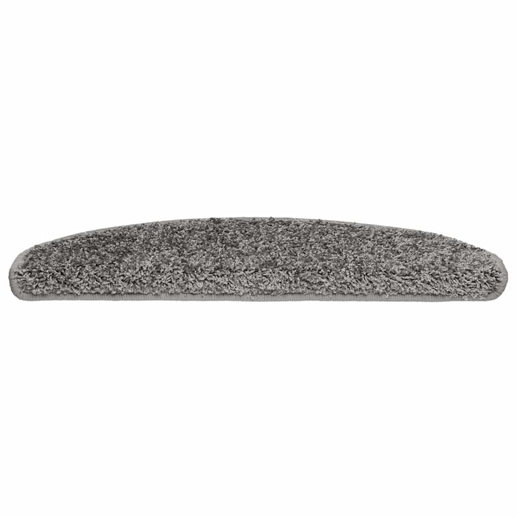 Vidaxl trapmatten 20 st 65x21x4 cm grijs halfrond groot