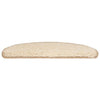 Vidaxl trapmatten 20 st 65x21x4 cm crème halfrond groot