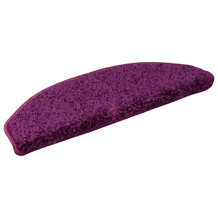 Vidaxl trapmatten 20 st 65x21x4 cm violet halfrond groot