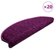 Vidaxl trapmatten 20 st 65x21x4 cm violet halfrond groot