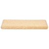 Vidaxl trapmatten 20 st 65x21x4 cm crème met rechthoekige rand