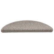 Vidaxl trapmatten zelfklevend 30 st sisal-look 56x17x3cm zilverkleurig - afbeelding 3