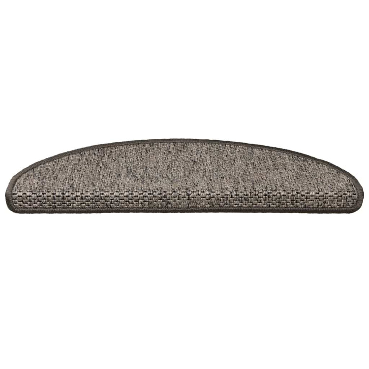 Vidaxl trapmatten zelfklevend sisal-look 30 st 65x21x4 cm grijs-beige