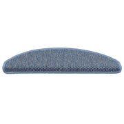 Vidaxl trapmatten zelfklevend sisal-look 30 st 65x21x4 cm blauw - afbeelding 3