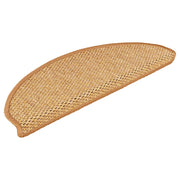Vidaxl trapmatten zelfklevend sisal-look 30 st 65x21x4 cm sisal - afbeelding 2
