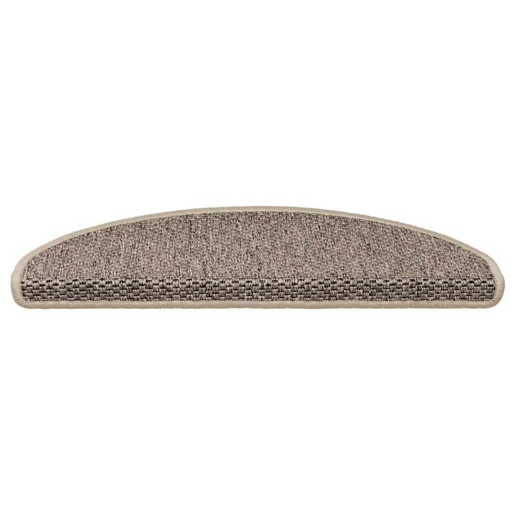 Vidaxl trapmatten zelfklevend sisal-look 30 st 65x21x4 cm donkerbeige