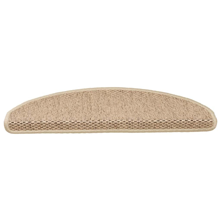 Vidaxl trapmatten zelfklevend sisal-look 30 st 65x21x4 cm zand