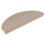 Vidaxl trapmatten sisal-look zelfklevend 30 st 65x21x4 cm lichtbeige - afbeelding 2