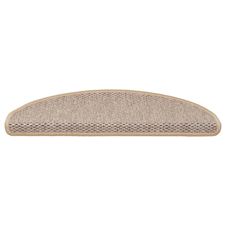 Vidaxl trapmatten sisal-look zelfklevend 30 st 65x21x4 cm lichtbeige