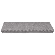 Vidaxl trapmatten zelfklevend sisal-look 30 st 65x21x4cm zilverkleurig - afbeelding 3