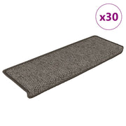 Vidaxl trapmatten zelfklevend sisal-look 30 st 65x21x4 cm grijs beige - afbeelding 1