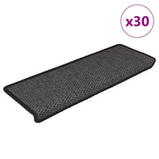 Vidaxl trapmatten zelfklevend sisal-look 30 st 65x21x4 cm antraciet - afbeelding 1