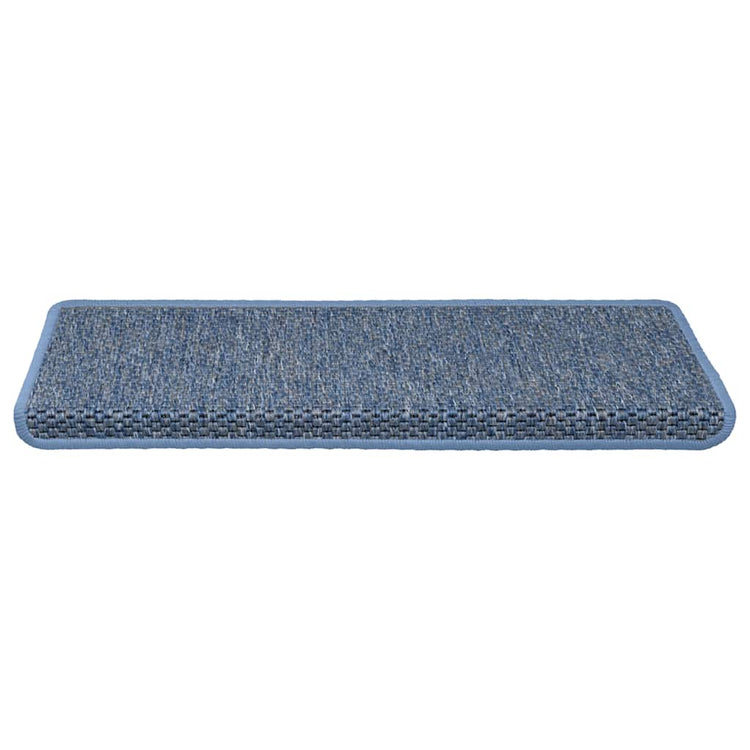Vidaxl trapmatten zelfklevend 30 st sisal-look 65x21x4 cm blauw