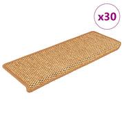 Vidaxl trapmatten zelfklevend 30 st sisal-look 65x21x4 cm sisal - afbeelding 1