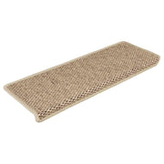 Vidaxl trapmatten zelfklevend 30 st sisal-look 65x21x4 cm zandkleurig - afbeelding 2