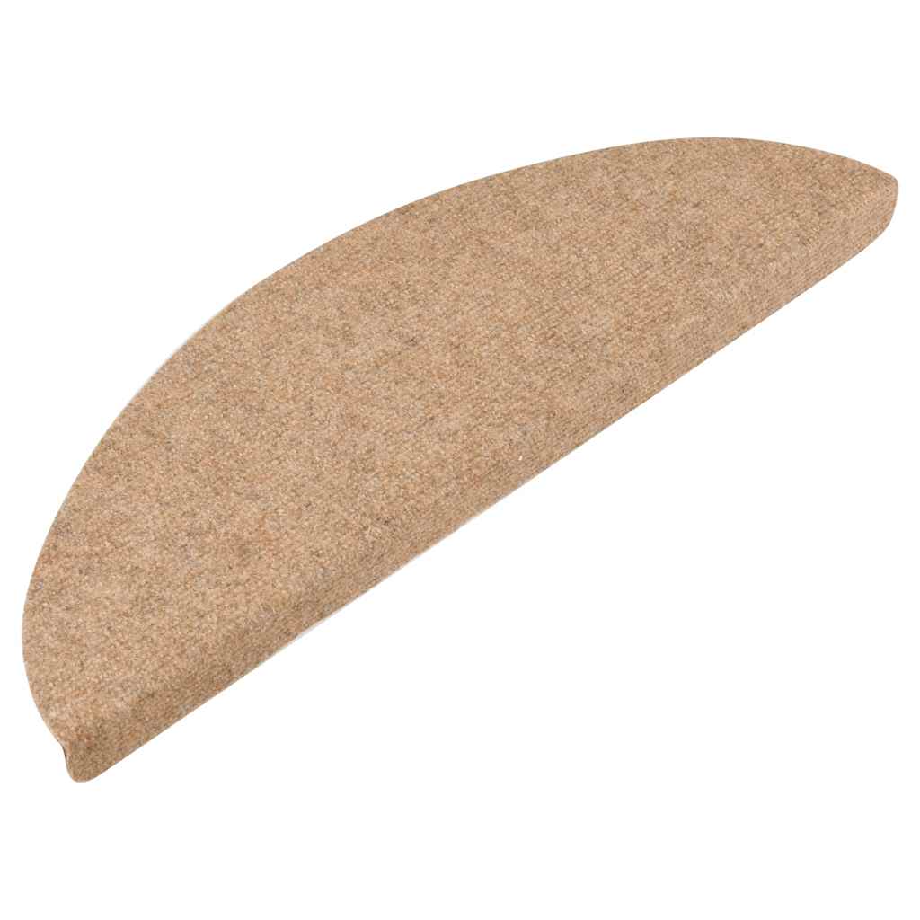 Vidaxl trapmatten zelfklevend 20 st 56x17x3 cm beige