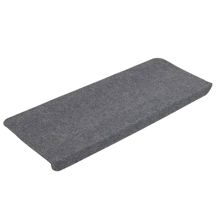 Vidaxl trapmatten zelfklevend 30 st 65x24,5x3,5 cm grijs