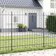 Vidaxl tuinhek woerden 2 st 170 x 215 cm gepoedercoat staal grijs