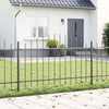 Vidaxl tuinhek 3 pcs grijs 170 x 140 cm gepoedercoat staal