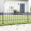 Vidaxl tuinhek 4 pcs grijs 170 x 140 cm gepoedercoat staal
